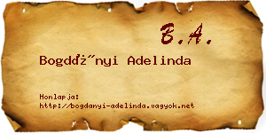 Bogdányi Adelinda névjegykártya